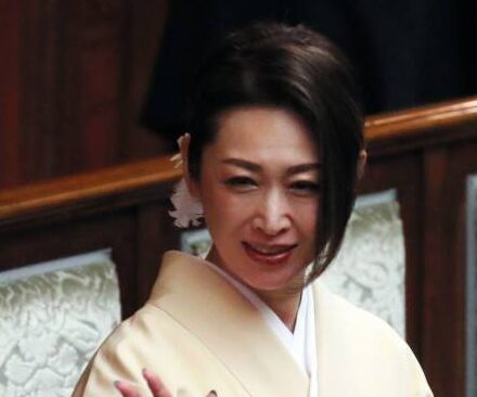 Lawmaker Junko Mihara is seen prior to the opening ceremony of the 201st Ordinary Session of the Diet on January 20, 2020 in Tokyo, Japan.